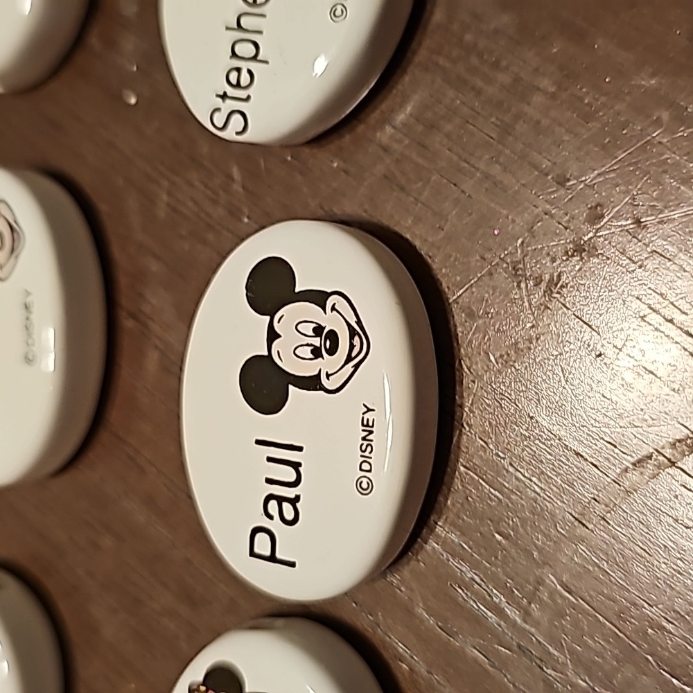 New Vintage Disney Micky & Minnie Name Charms For Braclet Necklace Crafts - Picture 3 of 10